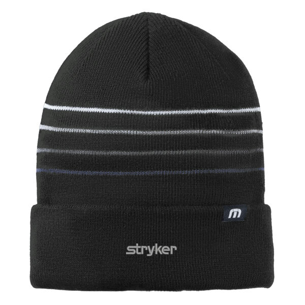TravisMathew Striped Cuffed Beanie Thumbnail